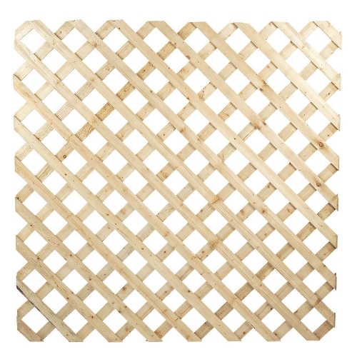 Lattice, 5/8 in x 4 ft x 8 ft - Southern Pine, Pressure Treated, 2 7/8 in. Openings